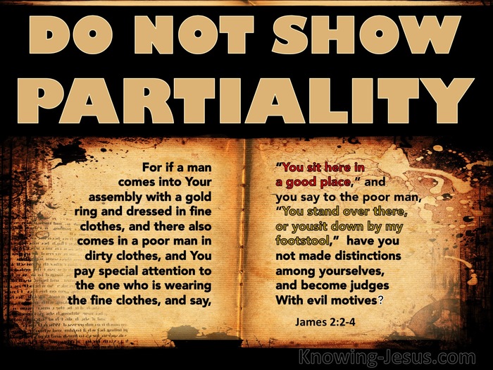 James 2-2 - 4 Do Not Make Distinctions Among Yourselves beige